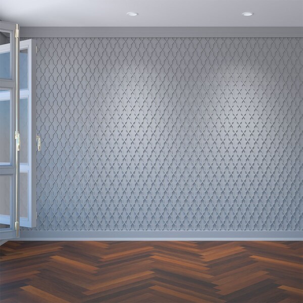 Ekena Millwork Medium Casablanca Decorative Fretwork Wall Panels in Architectural PVC, 15 3/8"W x 15 3/8"H x 3/8"T WALP16X16CSB - main